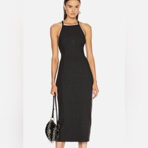 rag & bone Black Knit Midi Dress